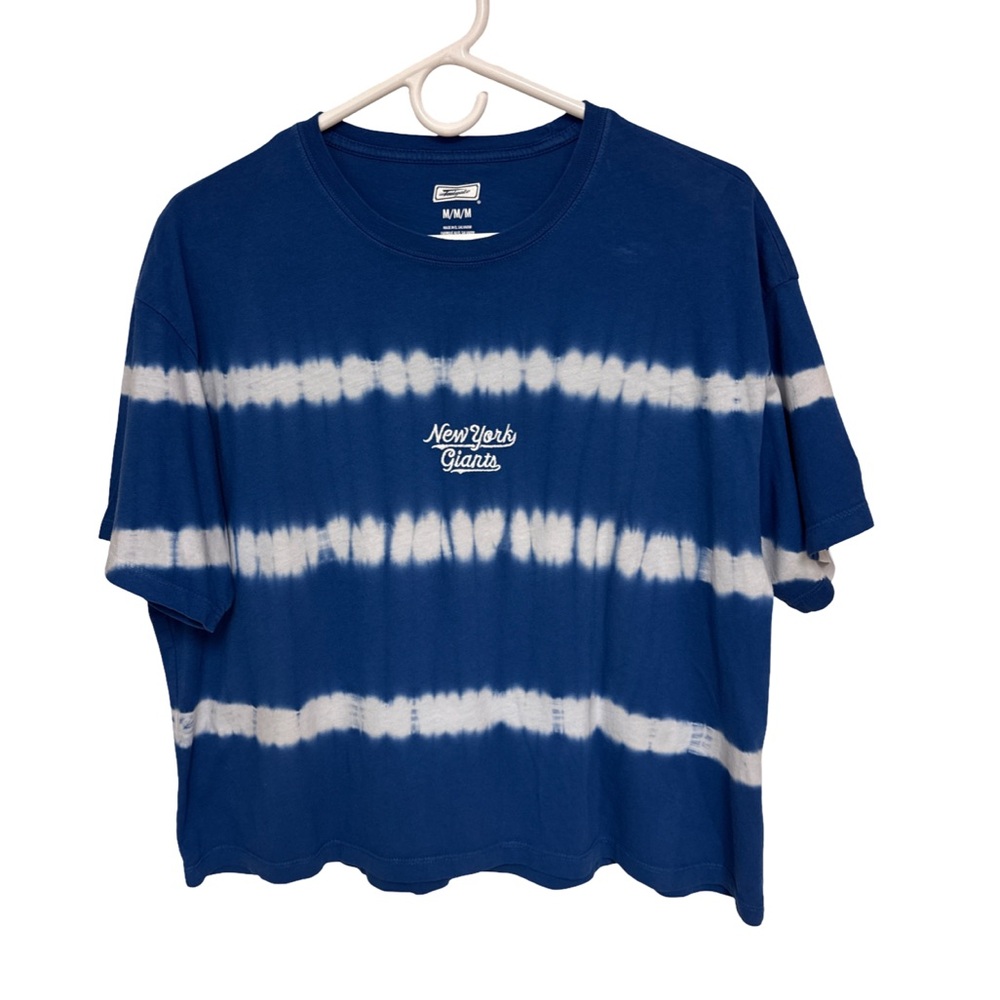 New York Giants Tailgate Tie-Dye Cropped T-Shirt Women’s Medium
